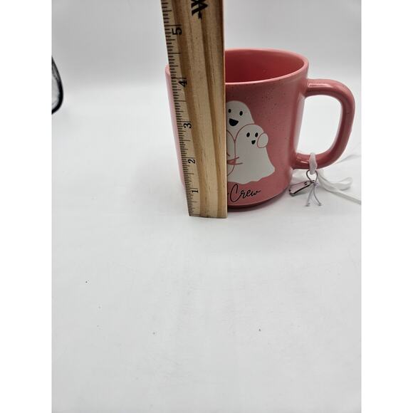 Halloween Mug Ghosts Pink Boo Crew Ghost Charm 18‎ oz NEW - Picture 4 of 9